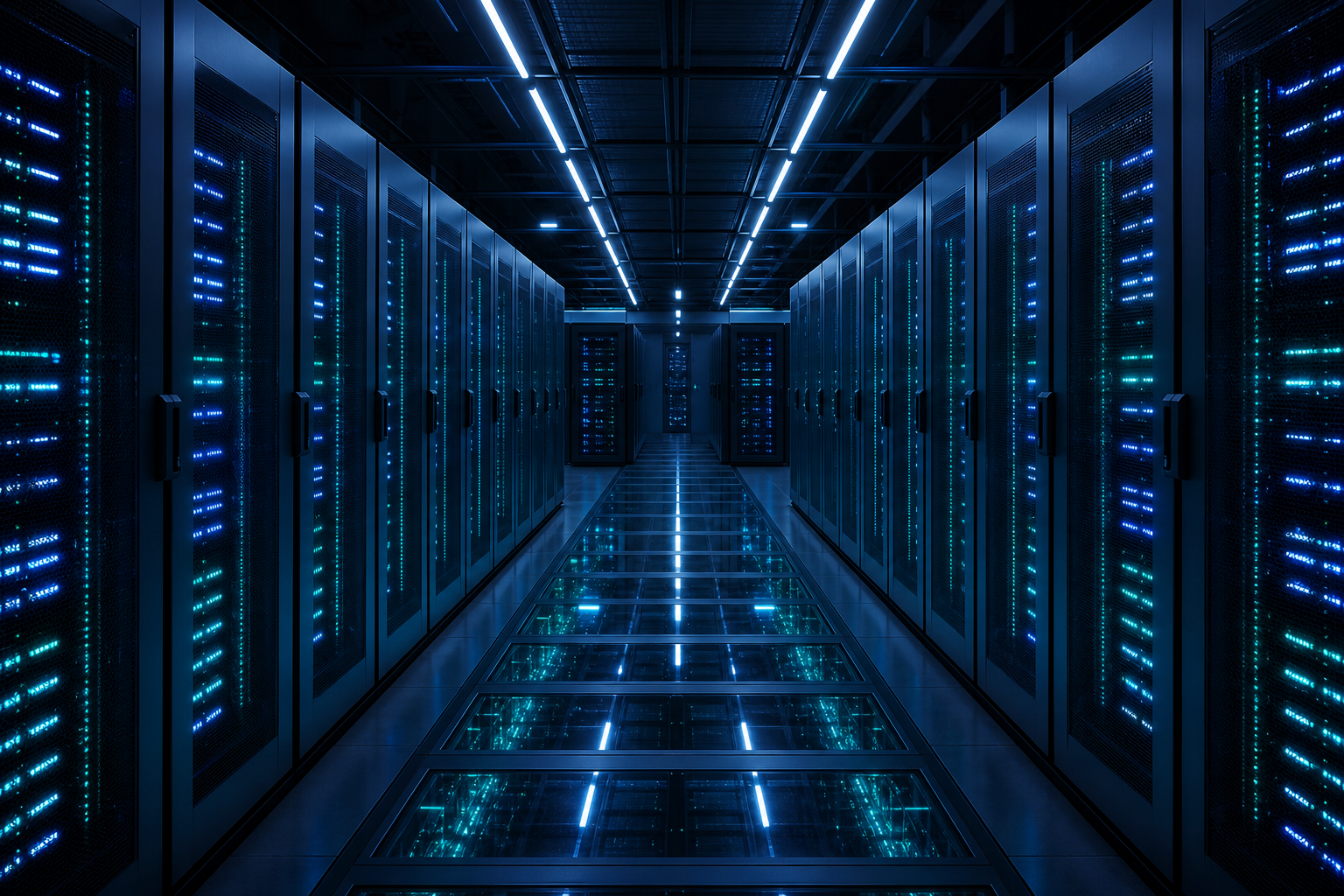 Modern data center representing ORVIA's secure AI infrastructure